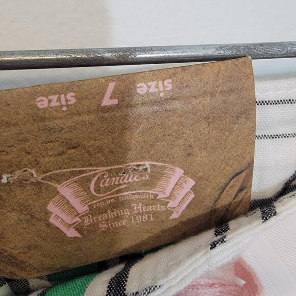 NWT Candie's Pants White Crop Capri Size 7 Cotton Blend Juniors NEW Read - Picture 7 of 11